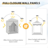 Replacement Canopy Top and Four Walls for 5x5 Changing Room - Frame NOT Included - Eagle Peak Custom Canopy Tent