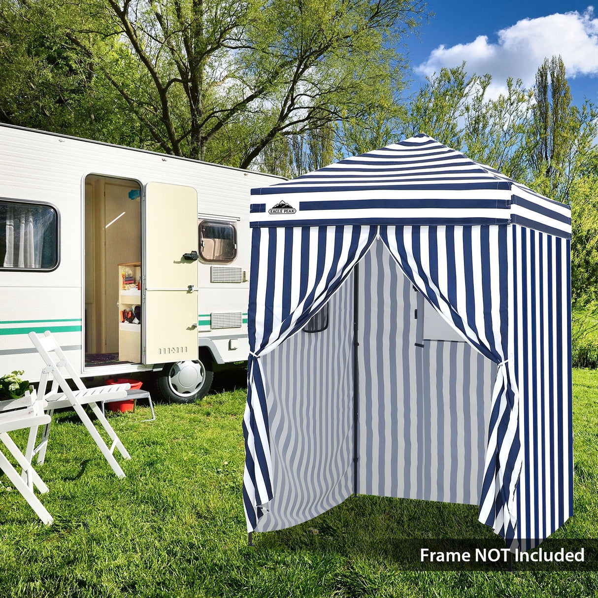 Replacement Canopy Top and Four Walls for 5x5 Changing Room - Frame NOT Included - Eagle Peak Custom Canopy Tent