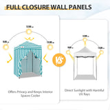 Replacement Canopy Top and Four Walls for 5x5 Changing Room - Frame NOT Included - Eagle Peak Custom Canopy Tent