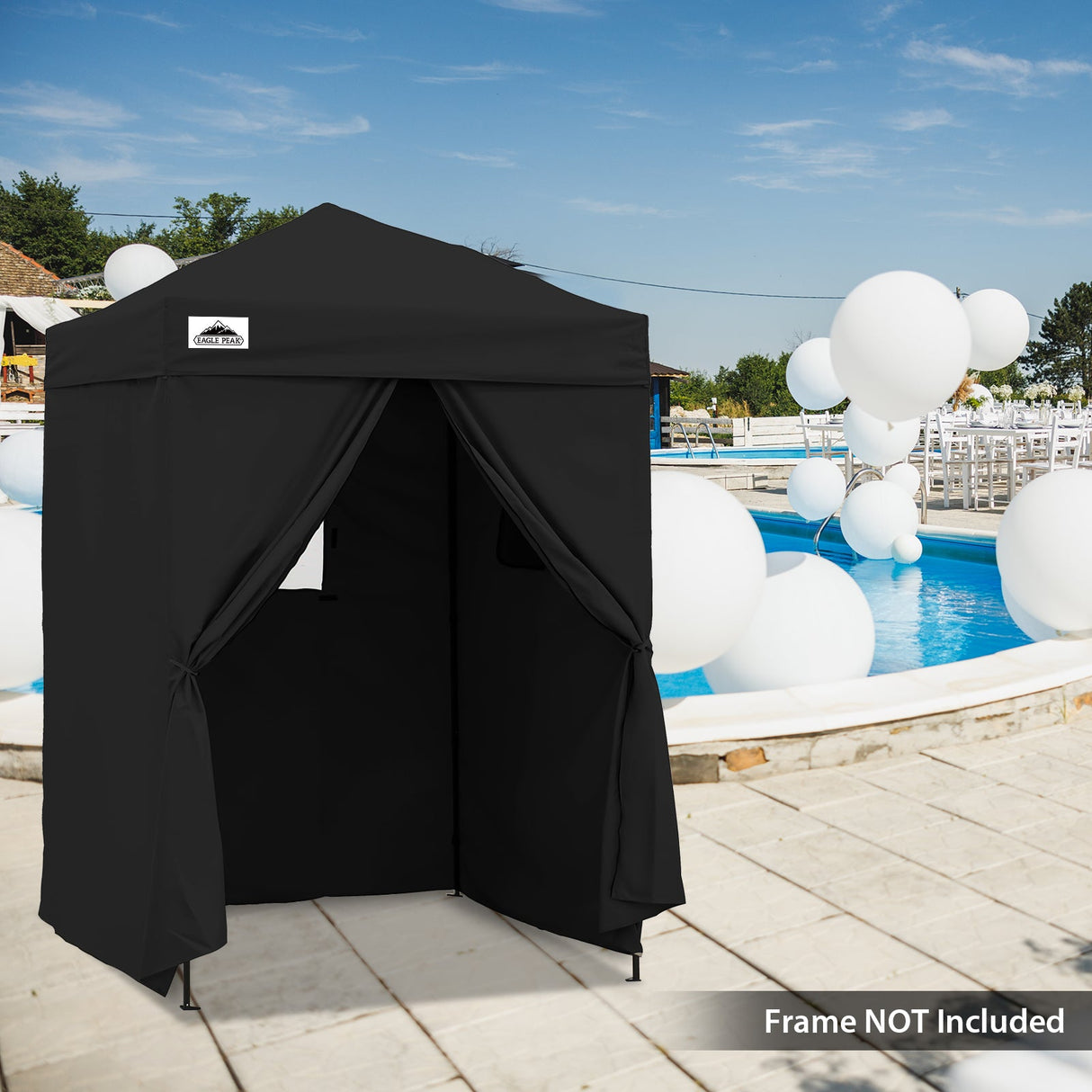 Replacement Canopy Top and Four Walls for 5x5 Changing Room - Frame NOT Included - Eagle Peak Custom Canopy Tent