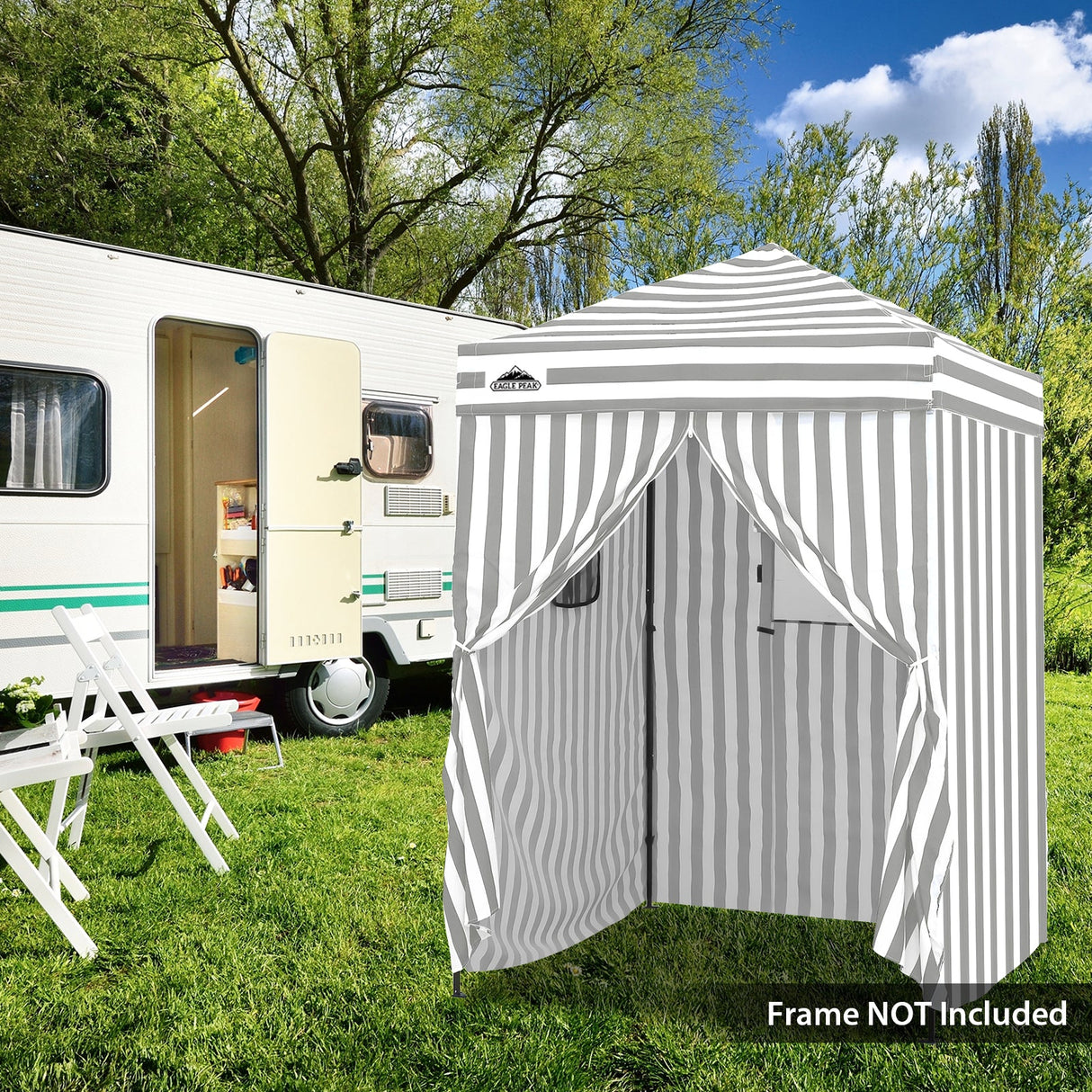 Replacement Canopy Top and Four Walls for 5x5 Changing Room - Frame NOT Included - Eagle Peak Custom Canopy Tent
