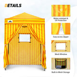 Replacement Canopy Top and Four Walls for 5x5 Changing Room - Frame NOT Included - Eagle Peak Custom Canopy Tent