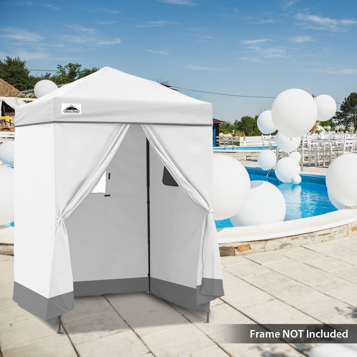 Replacement Canopy Top and Four Walls for 5x5 Changing Room - Frame NOT Included - Eagle Peak Custom Canopy Tent