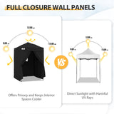 Replacement Canopy Top and Four Walls for 5x5 Changing Room - Frame NOT Included - Eagle Peak Custom Canopy Tent