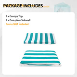 Replacement Canopy Top and Four Walls for 5x5 Changing Room - Frame NOT Included - Eagle Peak Custom Canopy Tent