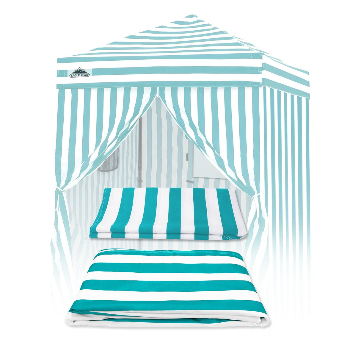 Replacement Canopy Top and Four Walls for 5x5 Changing Room - Frame NOT Included - Eagle Peak Custom Canopy Tent