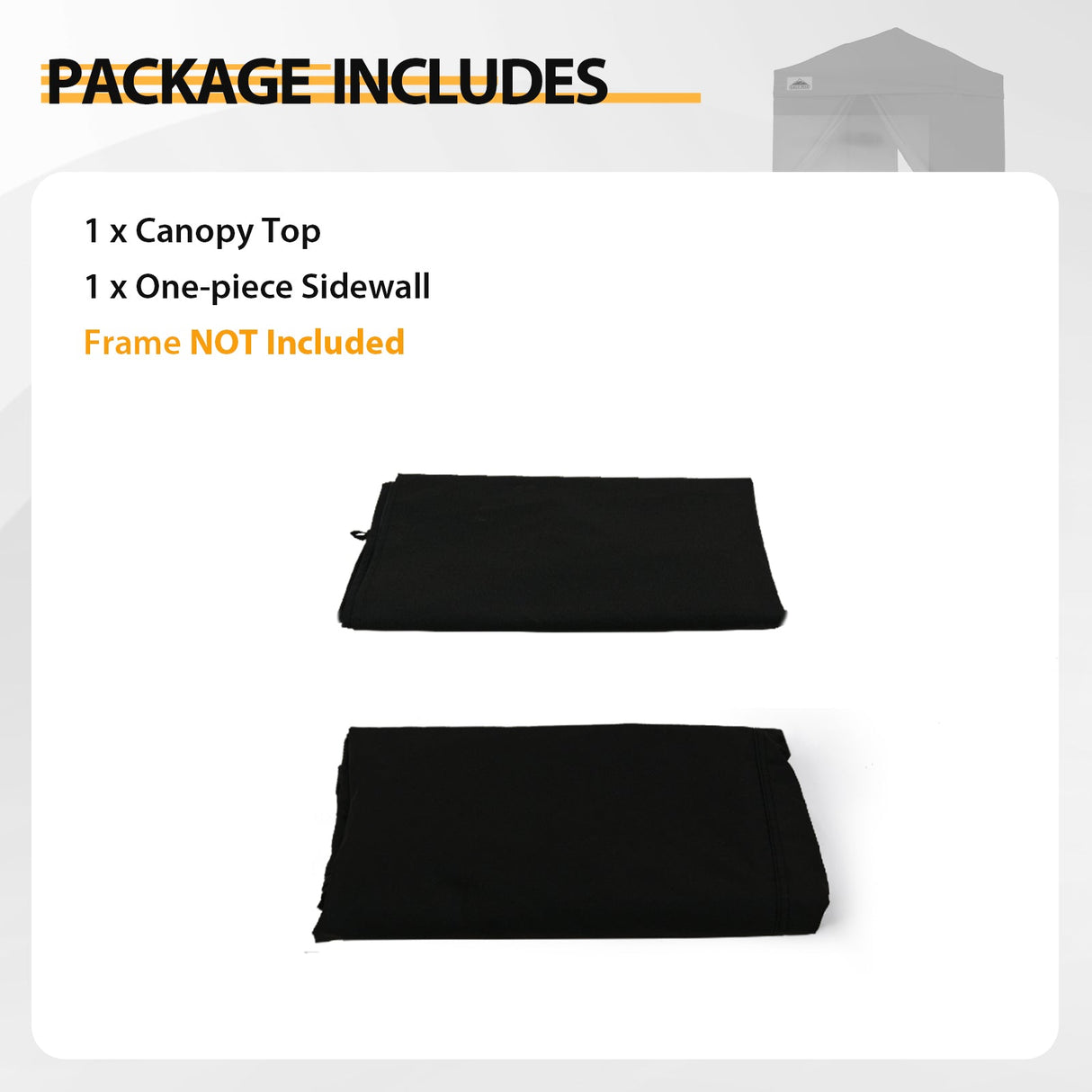 Replacement Canopy Top and Four Walls for 5x5 Changing Room - Frame NOT Included - Eagle Peak Custom Canopy Tent