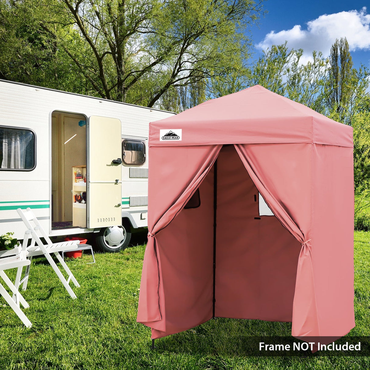 Replacement Canopy Top and Four Walls for 5x5 Changing Room - Frame NOT Included - Eagle Peak Custom Canopy Tent