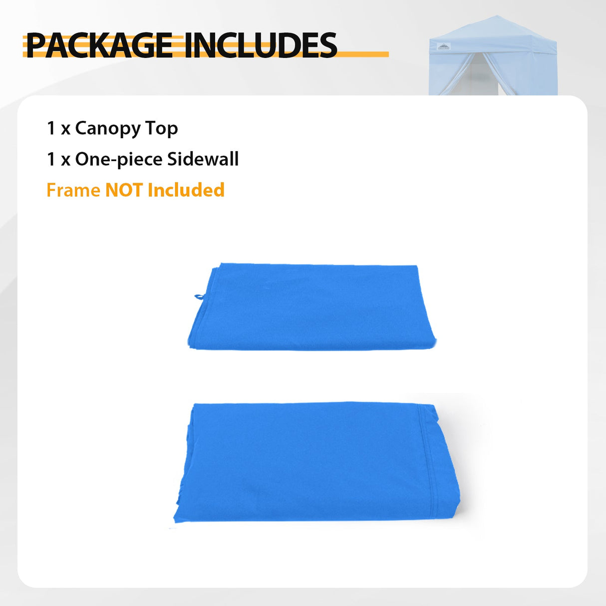 Replacement Canopy Top and Four Walls for 5x5 Changing Room - Frame NOT Included - Eagle Peak Custom Canopy Tent