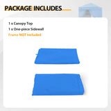 Replacement Canopy Top and Four Walls for 5x5 Changing Room - Frame NOT Included - Eagle Peak Custom Canopy Tent