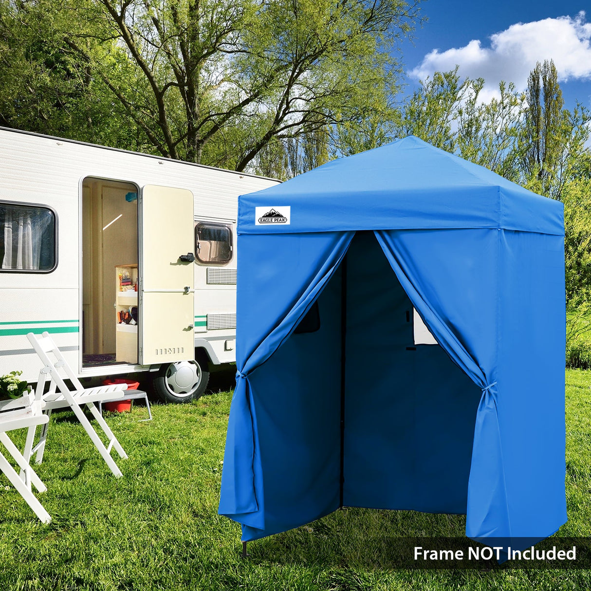 Replacement Canopy Top and Four Walls for 5x5 Changing Room - Frame NOT Included - Eagle Peak Custom Canopy Tent