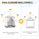 Replacement Canopy Top and Four Walls for 5x5 Changing Room - Frame NOT Included - Eagle Peak Custom Canopy Tent
