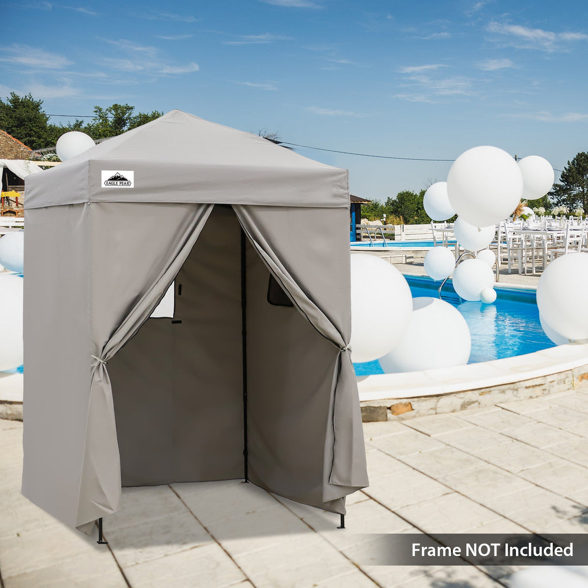 Replacement Canopy Top and Four Walls for 5x5 Changing Room - Frame NOT Included - Eagle Peak Custom Canopy Tent