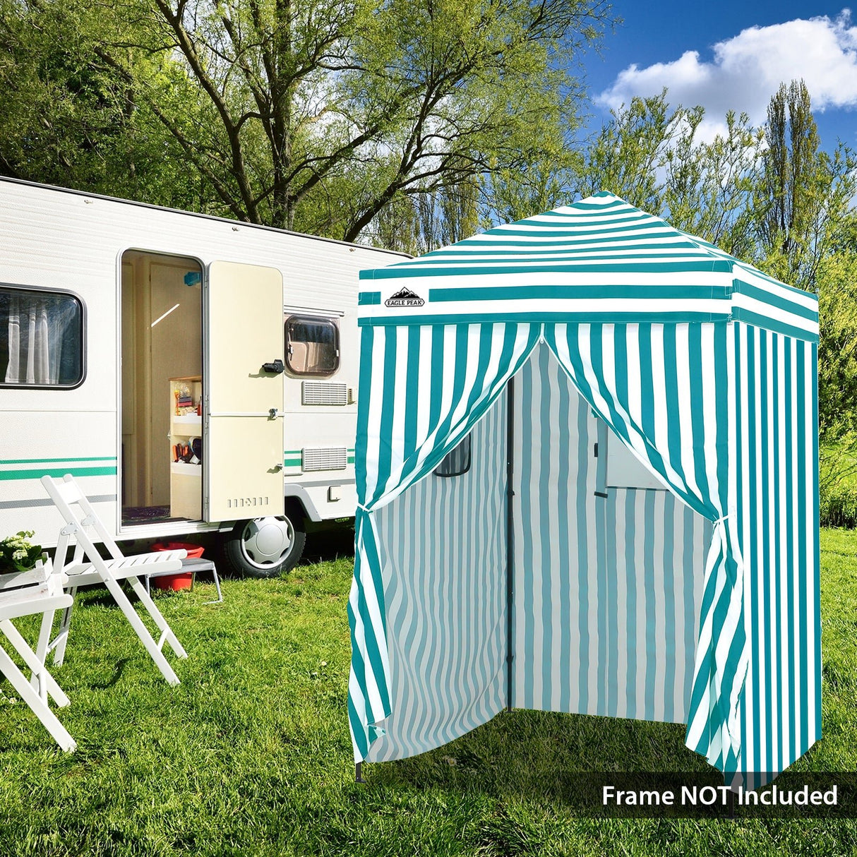 Replacement Canopy Top and Four Walls for 5x5 Changing Room - Frame NOT Included - Eagle Peak Custom Canopy Tent