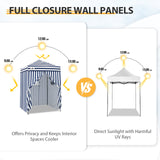 Replacement Canopy Top and Four Walls for 5x5 Changing Room - Frame NOT Included - Eagle Peak Custom Canopy Tent