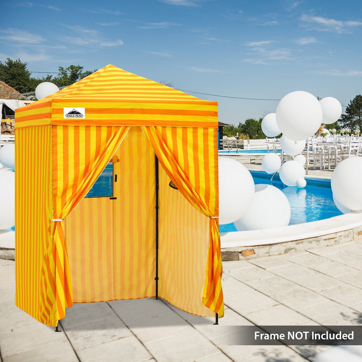 Replacement Canopy Top and Four Walls for 5x5 Changing Room - Frame NOT Included - Eagle Peak Custom Canopy Tent