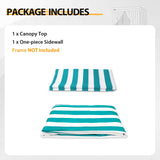 Replacement Canopy Top and Four Walls for 5x5 Pop Up Flat Top Changing Room - Eagle Peak Custom Canopy Tent