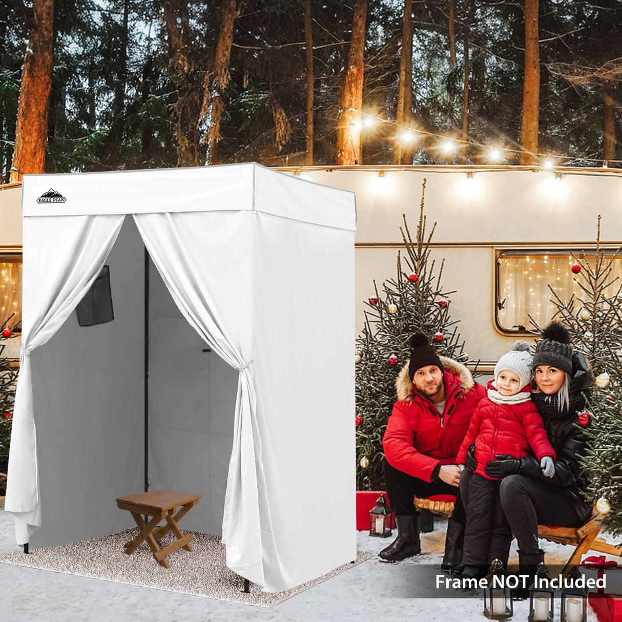 Replacement Canopy Top and Four Walls for 5x5 Pop Up Flat Top Changing Room - Eagle Peak Custom Canopy Tent