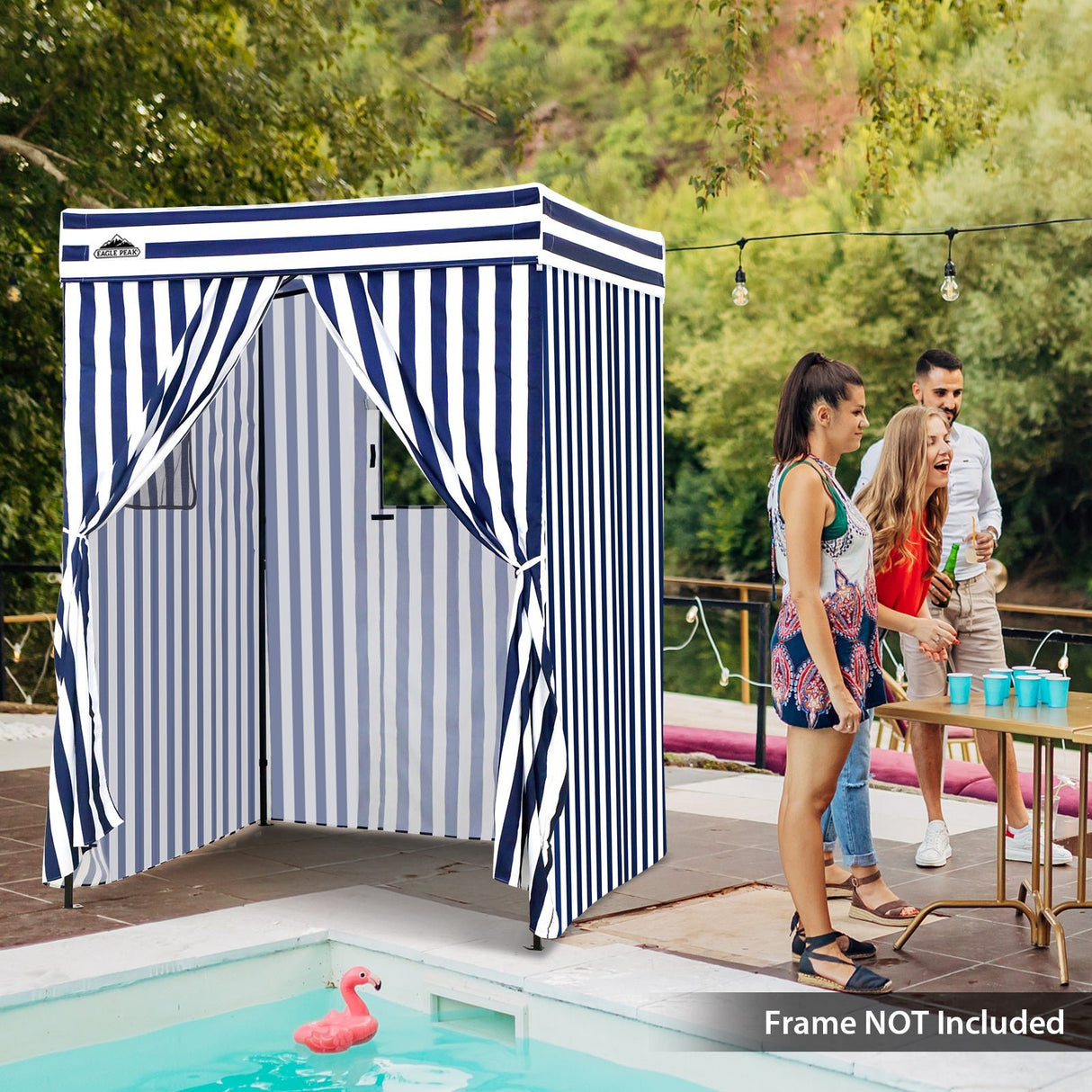 Replacement Canopy Top and Four Walls for 5x5 Pop Up Flat Top Changing Room - Eagle Peak Custom Canopy Tent
