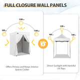 Replacement Canopy Top and Four Walls for 5x5 Pop Up Flat Top Changing Room - Eagle Peak Custom Canopy Tent