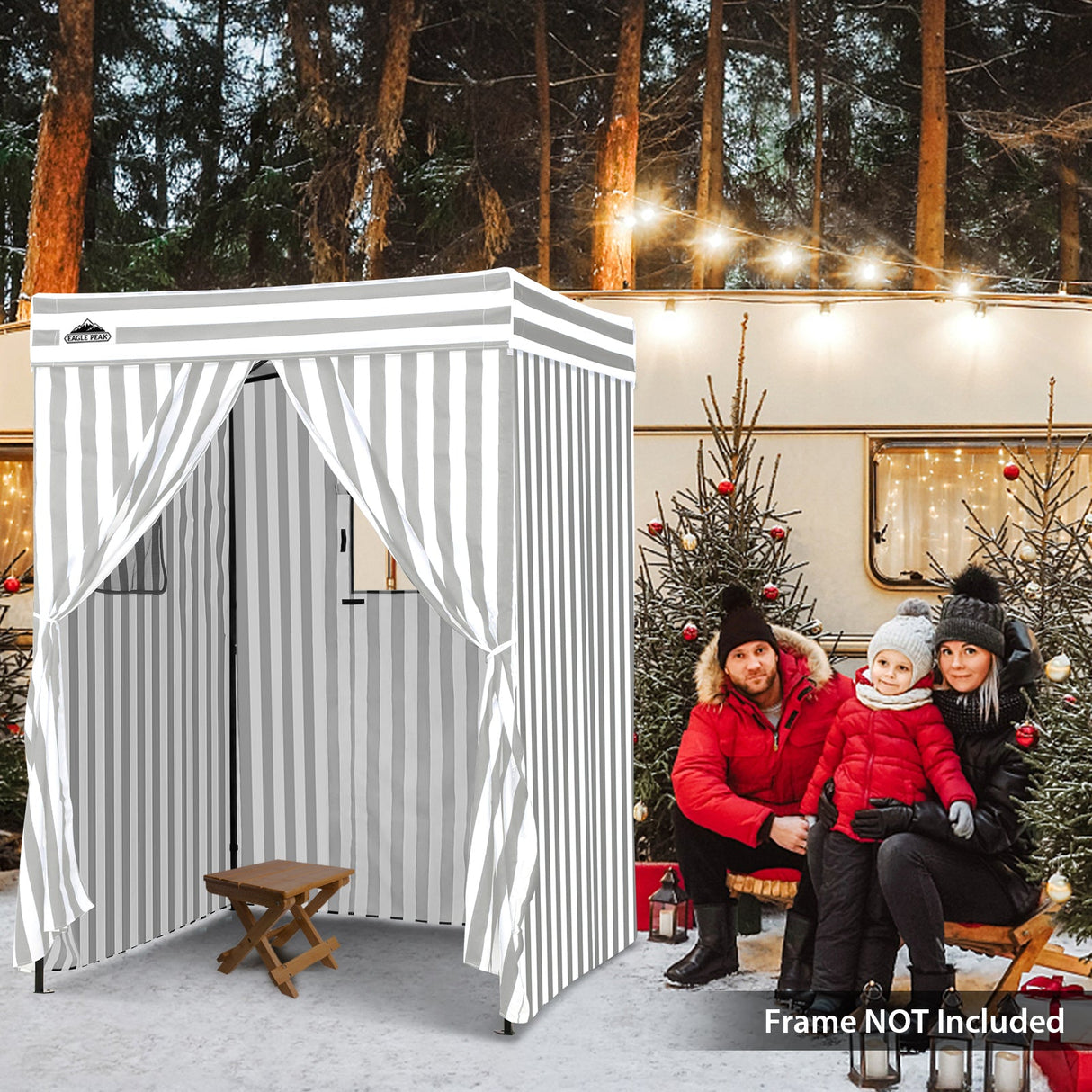 Replacement Canopy Top and Four Walls for 5x5 Pop Up Flat Top Changing Room - Eagle Peak Custom Canopy Tent
