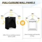 Replacement Canopy Top and Four Walls for 5x5 Pop Up Flat Top Changing Room - Eagle Peak Custom Canopy Tent