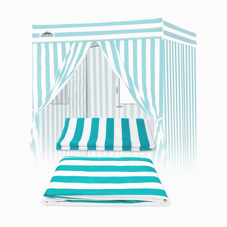 Replacement Canopy Top and Four Walls for 5x5 Pop Up Flat Top Changing Room - Eagle Peak Custom Canopy Tent