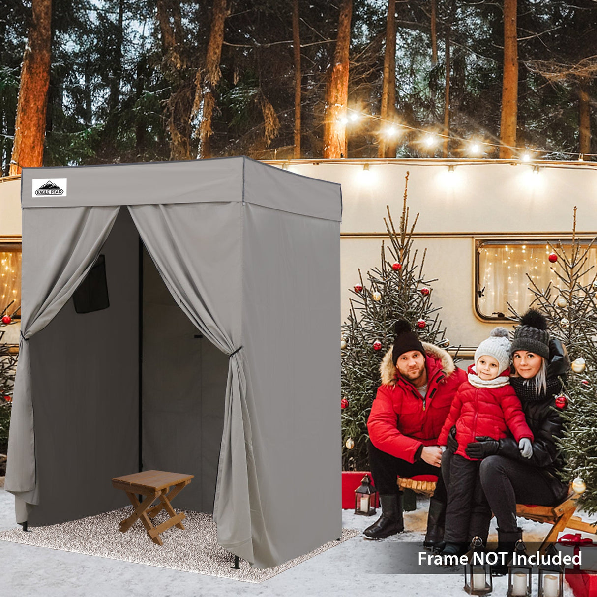 Replacement Canopy Top and Four Walls for 5x5 Pop Up Flat Top Changing Room - Eagle Peak Custom Canopy Tent