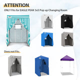 Replacement Canopy Top and Four Walls for 5x5 Pop Up Flat Top Changing Room - Eagle Peak Custom Canopy Tent