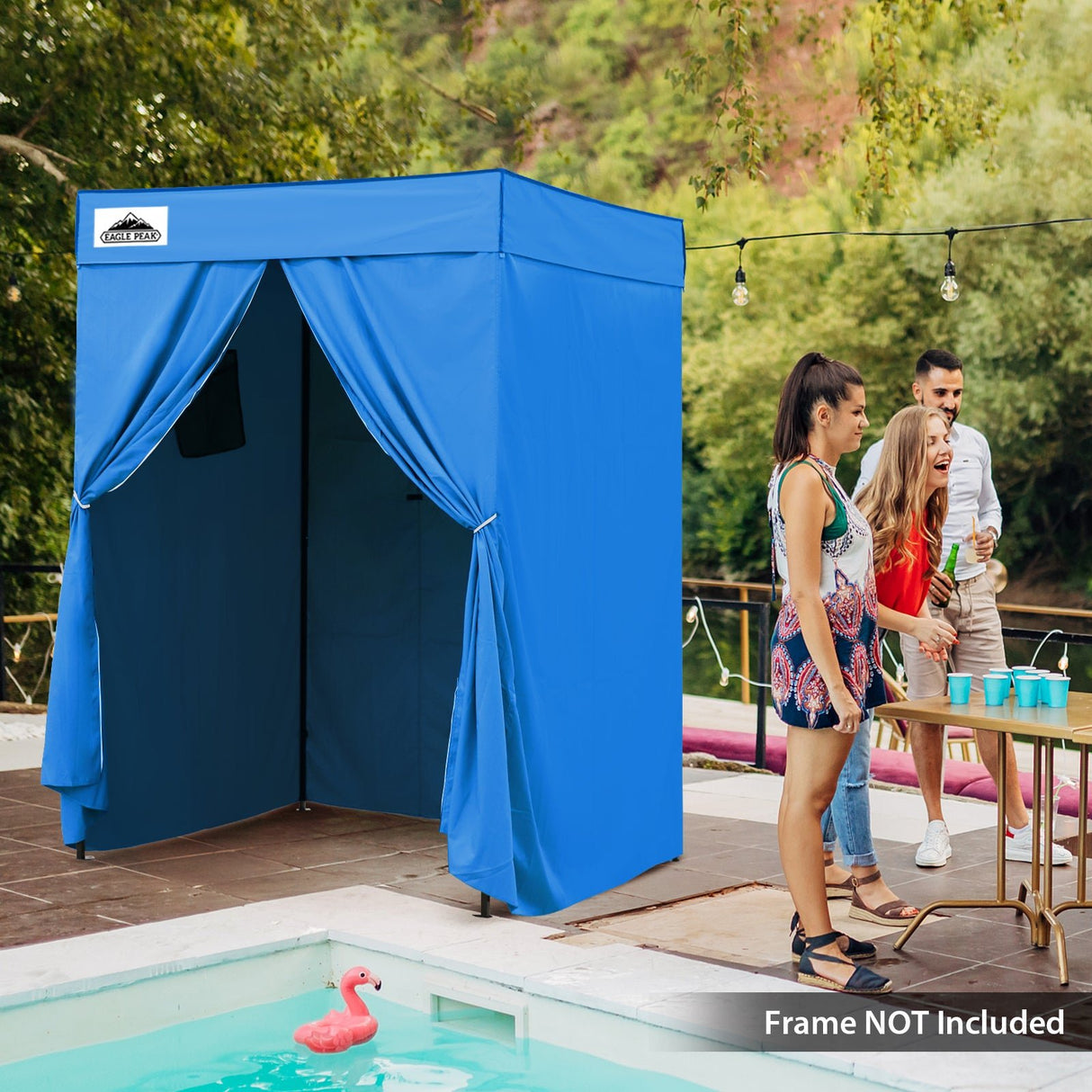 Replacement Canopy Top and Four Walls for 5x5 Pop Up Flat Top Changing Room - Eagle Peak Custom Canopy Tent