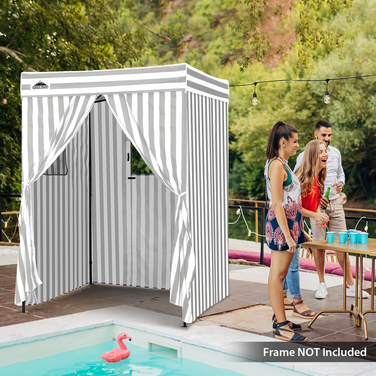 Replacement Canopy Top and Four Walls for 5x5 Pop Up Flat Top Changing Room - Eagle Peak Custom Canopy Tent
