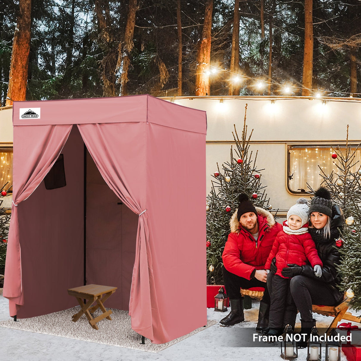 Replacement Canopy Top and Four Walls for 5x5 Pop Up Flat Top Changing Room - Eagle Peak Custom Canopy Tent