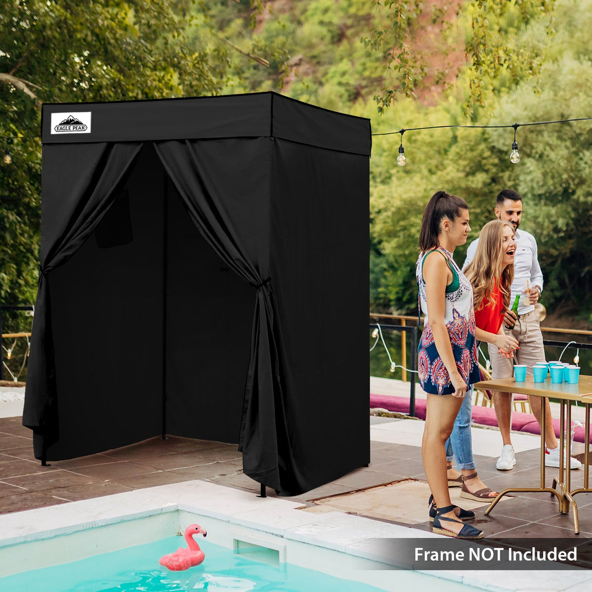 Replacement Canopy Top and Four Walls for 5x5 Pop Up Flat Top Changing Room - Eagle Peak Custom Canopy Tent