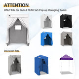 Replacement Canopy Top and Four Walls for 5x5 Pop Up Flat Top Changing Room - Eagle Peak Custom Canopy Tent
