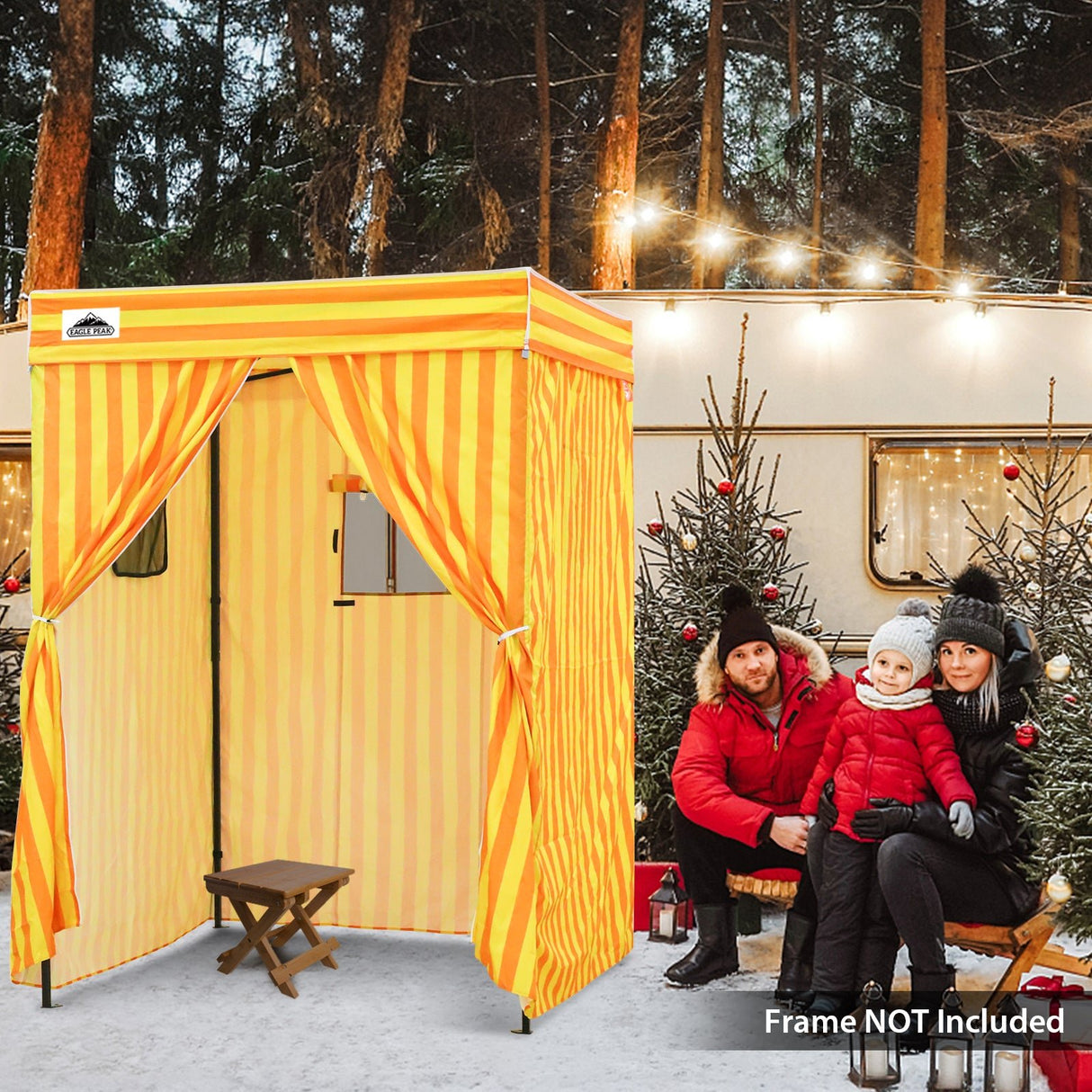 Replacement Canopy Top and Four Walls for 5x5 Pop Up Flat Top Changing Room - Eagle Peak Custom Canopy Tent