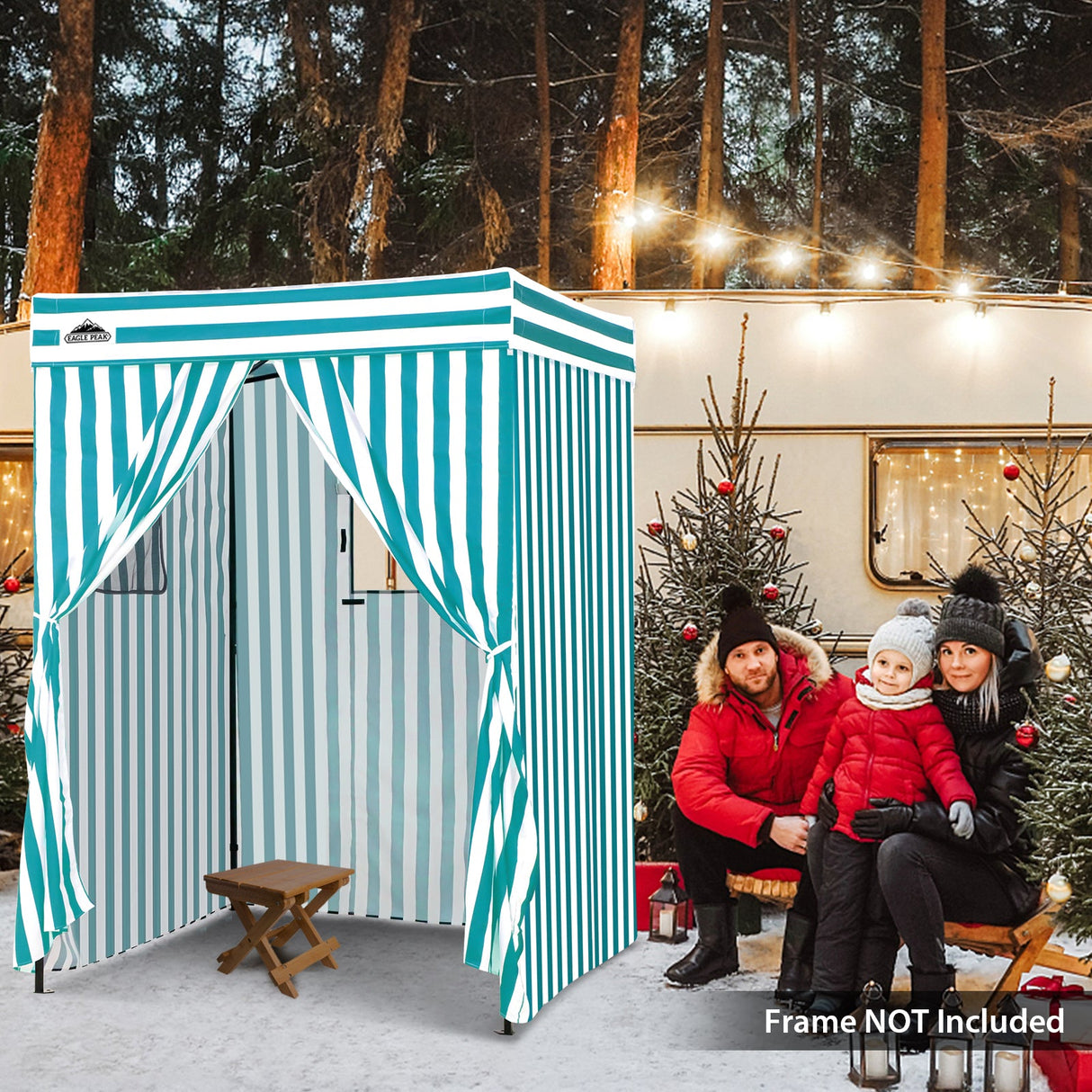 Replacement Canopy Top and Four Walls for 5x5 Pop Up Flat Top Changing Room - Eagle Peak Custom Canopy Tent