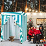 Replacement Canopy Top and Four Walls for 5x5 Pop Up Flat Top Changing Room - Eagle Peak Custom Canopy Tent