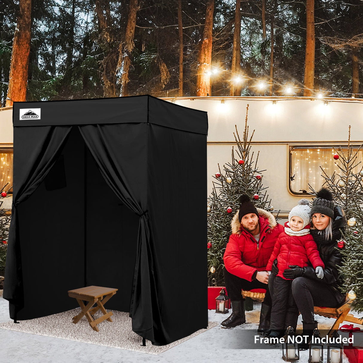 Replacement Canopy Top and Four Walls for 5x5 Pop Up Flat Top Changing Room - Eagle Peak Custom Canopy Tent