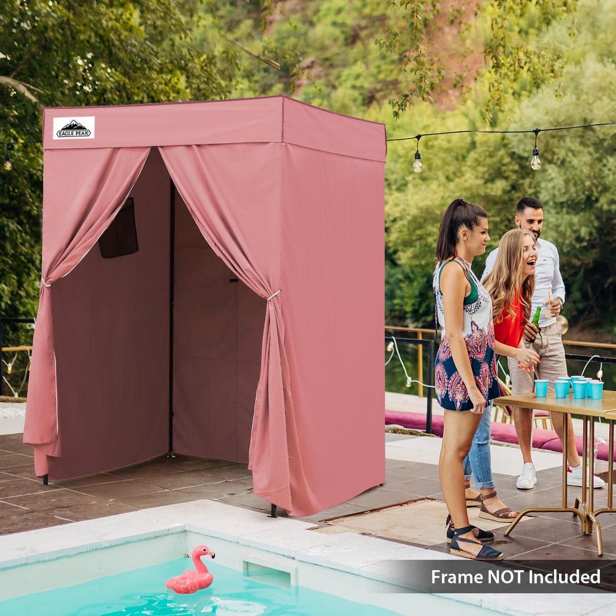 Replacement Canopy Top and Four Walls for 5x5 Pop Up Flat Top Changing Room - Eagle Peak Custom Canopy Tent