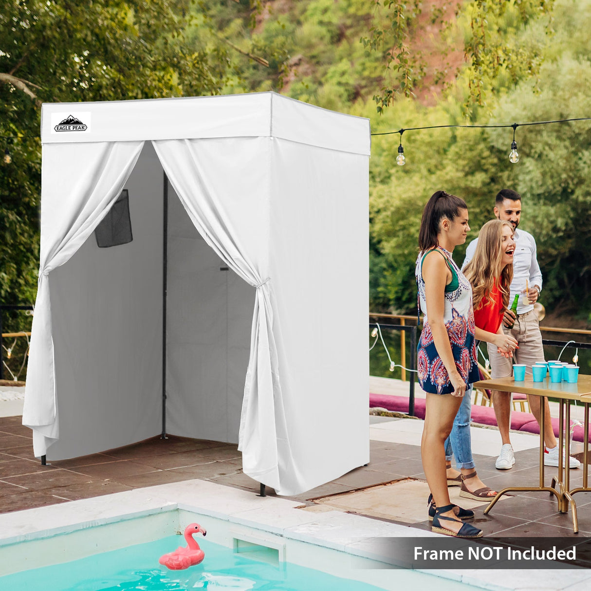 Replacement Canopy Top and Four Walls for 5x5 Pop Up Flat Top Changing Room - Eagle Peak Custom Canopy Tent