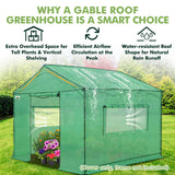 Replacement Cover for 10x10 Gable Roof Pop up Greenhouse - Eagle Peak Custom Canopy Tent