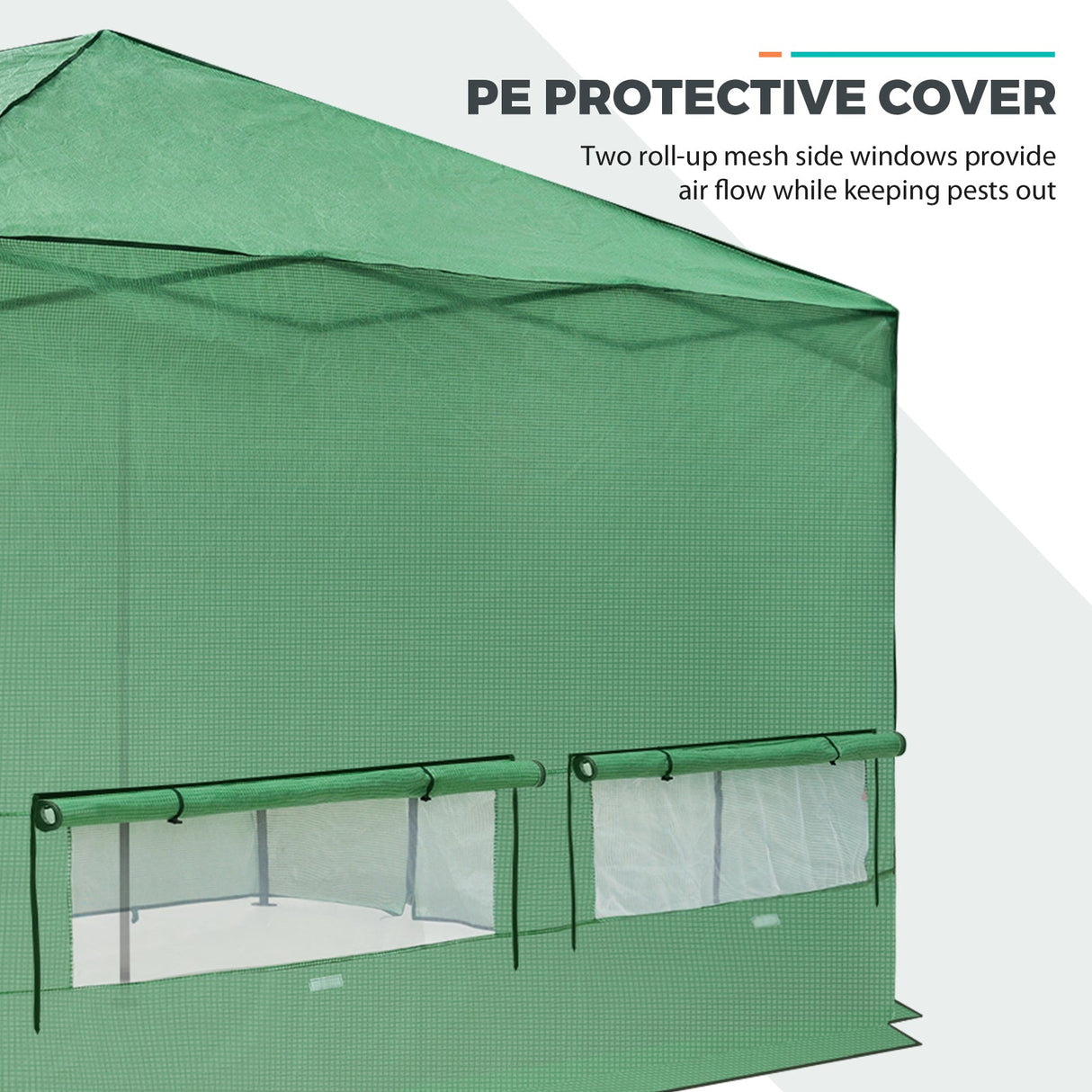 Replacement Cover for 12x8 Portable Walk - in Pop up Greenhouse - Eagle Peak