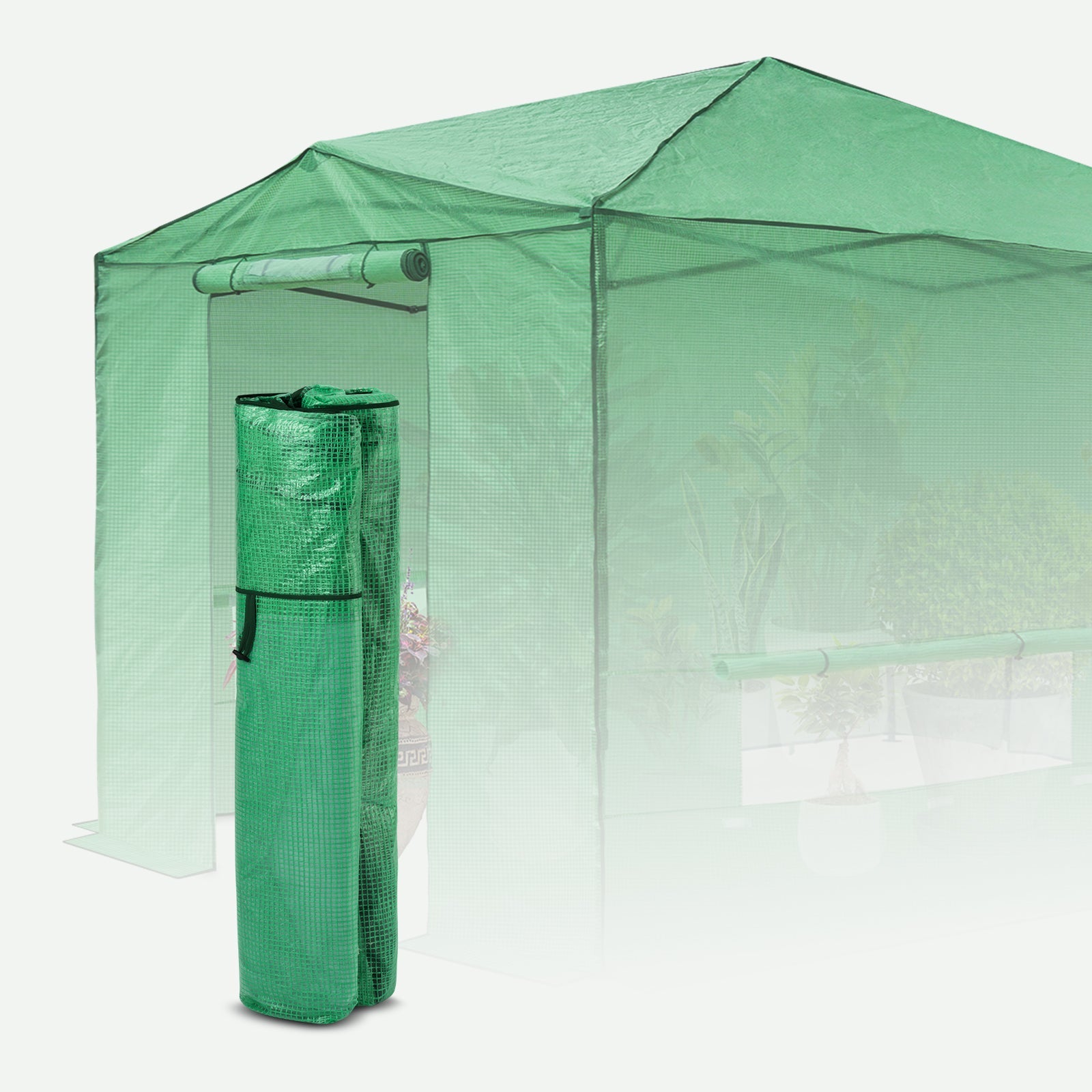 Replacement Cover for 12x8 Portable Walk-in Pop up Greenhouse