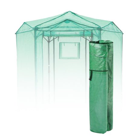 Replacement Cover for 6.6x6.6 ft Hexagon Pop up Greenhouse - Eagle Peak Custom Canopy Tent