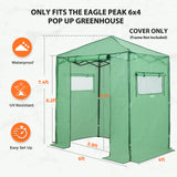 Replacement Cover for 6x4 Portable Walk - in Pop up Greenhouse - Eagle Peak