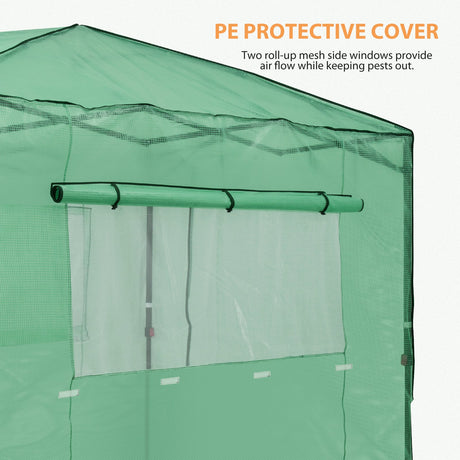Replacement Cover for 8x6 Portable Walk - in Pop up Greenhouse - Eagle Peak