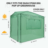 Replacement Cover for 8x6 Portable Walk - in Pop up Greenhouse - Eagle Peak