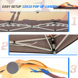 SHADE GRAPHiX Easy Setup 10x10 Pop Up Canopy Tent with Digital Printed Cowboy - Eagle Peak Custom Canopy Tent