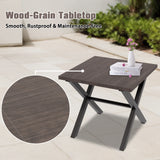 Harbor Haven 3 PCS Wicker Patio Bistro Set, Outdoor Swivel Rocking Chairs &Side Table