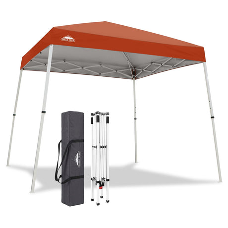 Slant Leg Pop up Canopy Tent, 10x10 Base 8x8 Top - Eagle Peak®